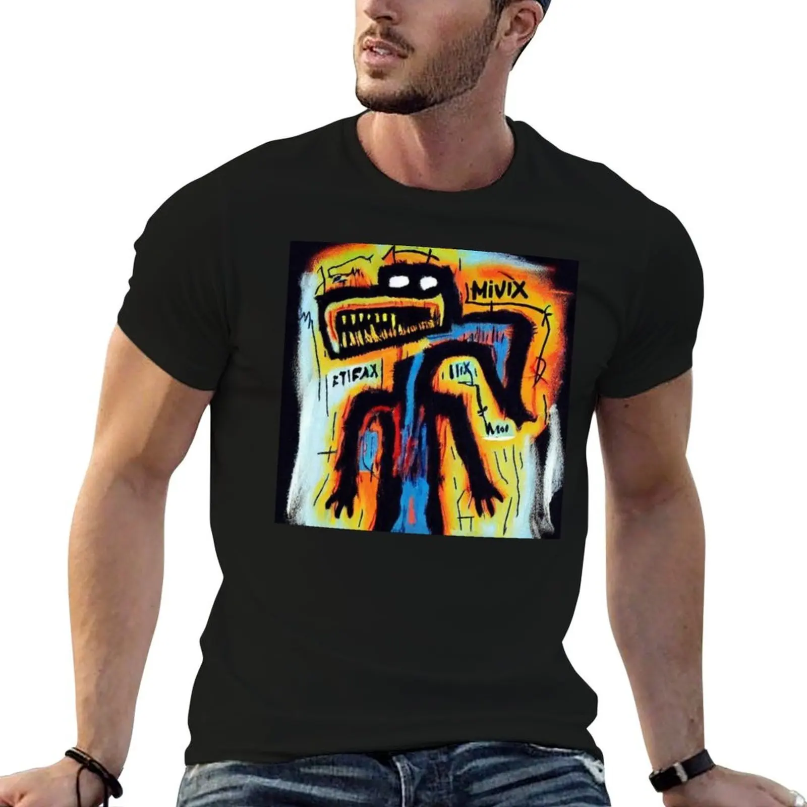 

Graffiti Art Bird Face Street Art Famous T-Shirt man t shirt summer funny t shirts cotton T-Shirt
