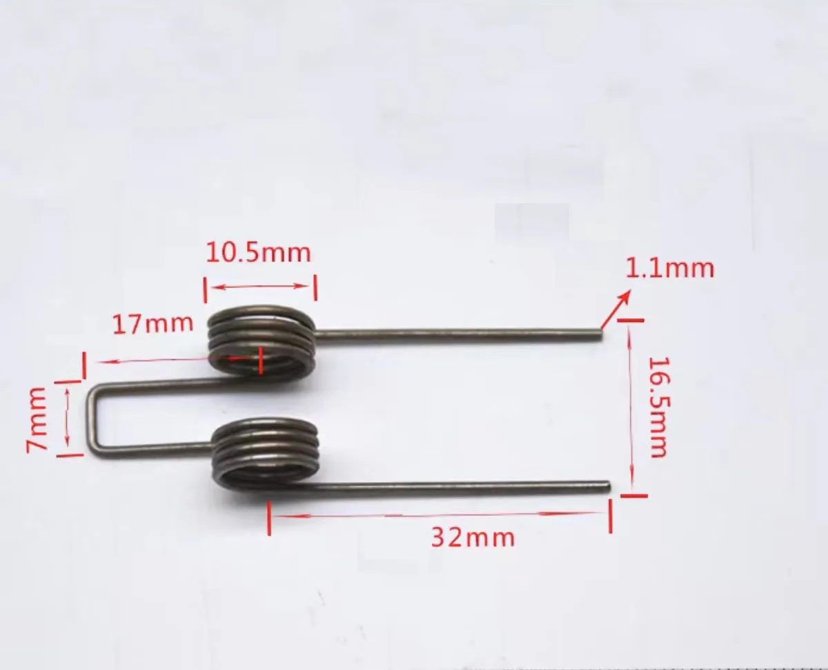 12 pz doppia molla di torsione 1.1 diametro filo 10.5mm diametro esterno forte molla torsionale