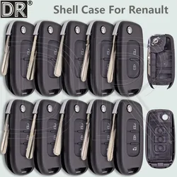 DR Replacement 2/3 BTN HU56R/HU179/VA2/VAC102/NSN14 Flip Car Key Shell Case For Renault Logan Duster Sandero Oroch Without PCB