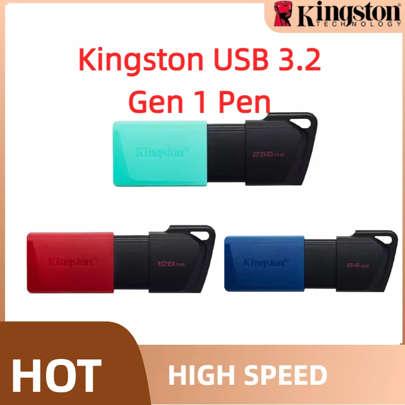 Kingston USB Flash Drive USB 3.2 Gen 1 Pen Drive 64GB 128GB 256GB Flash Disk Mini Key Memory  Usb Stick3.2 Drives for PC