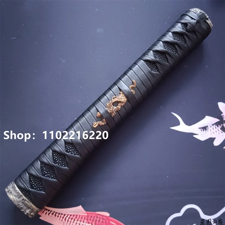 High Quality Handle Tsuka Hlit Alloy Fuchi Kashira Menuki For Japanese Japan Real Katana Samurai Sword Fittings New Leather Ito