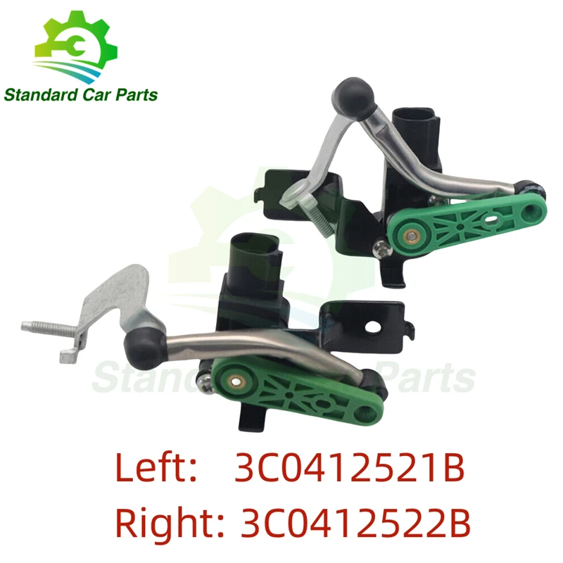 

3C0412521B 3C0412522B 4pins Front Left Right Headlight Level Sensor For Audi Q3 VW Golf Tiguan CC Eos Passat Rabbit GTI