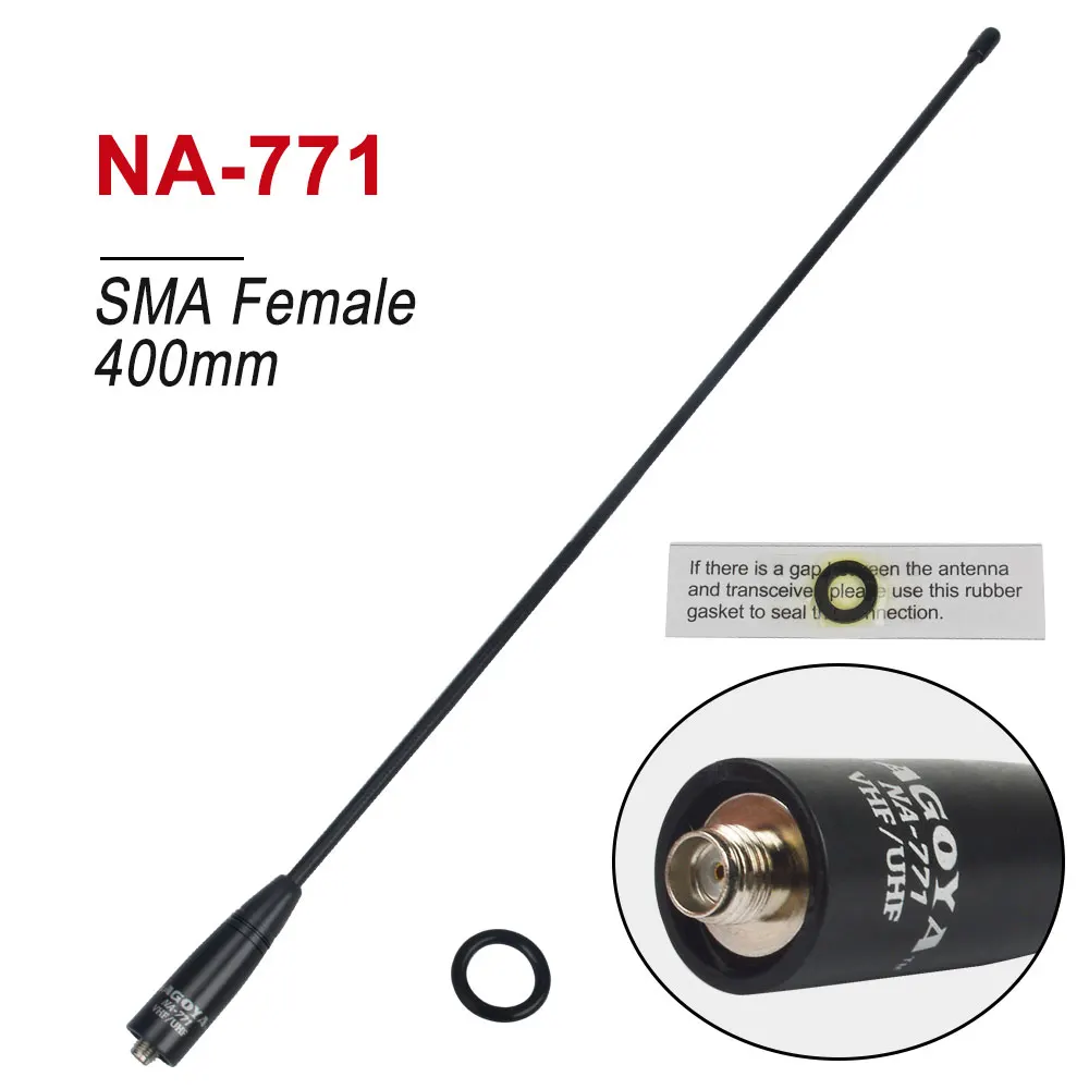 

Genuine Nagoya NA-771 VHF UHF 144/430MHz 2.15dB 40cm 10W Handheld Whip Antenna