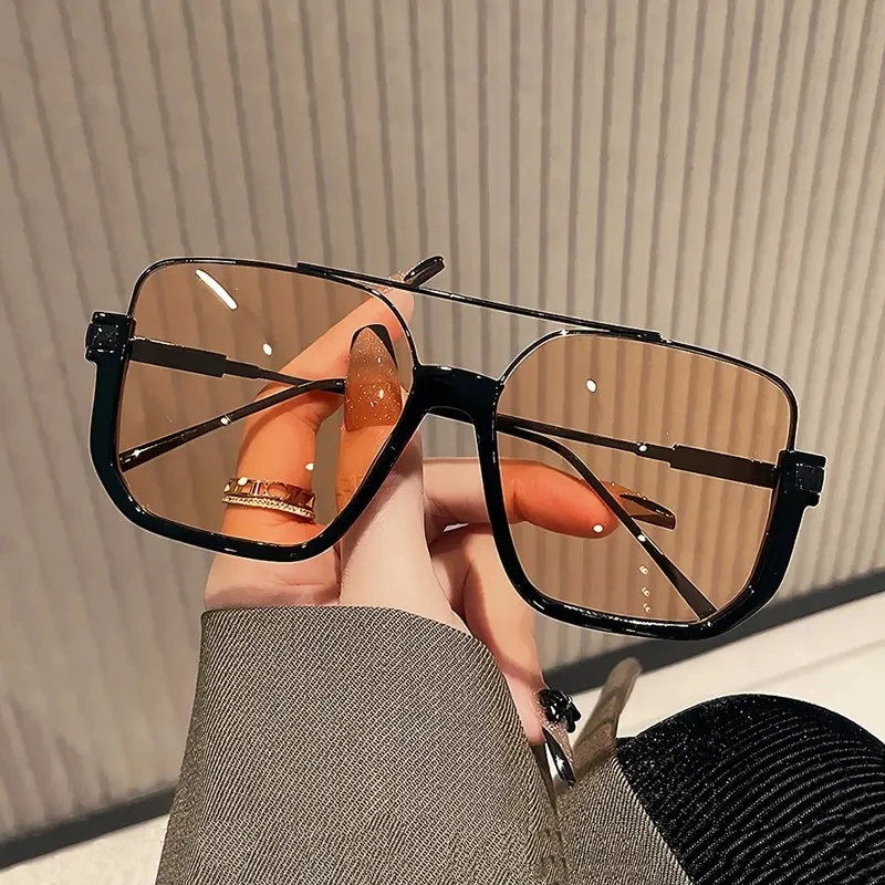 Große Rahmen Punk Sonnenbrille Männer/Frauen Klassische Mode Steampunk Pilot Rahmen Sonnenbrille Für Damen Vintage Schatten UV400
