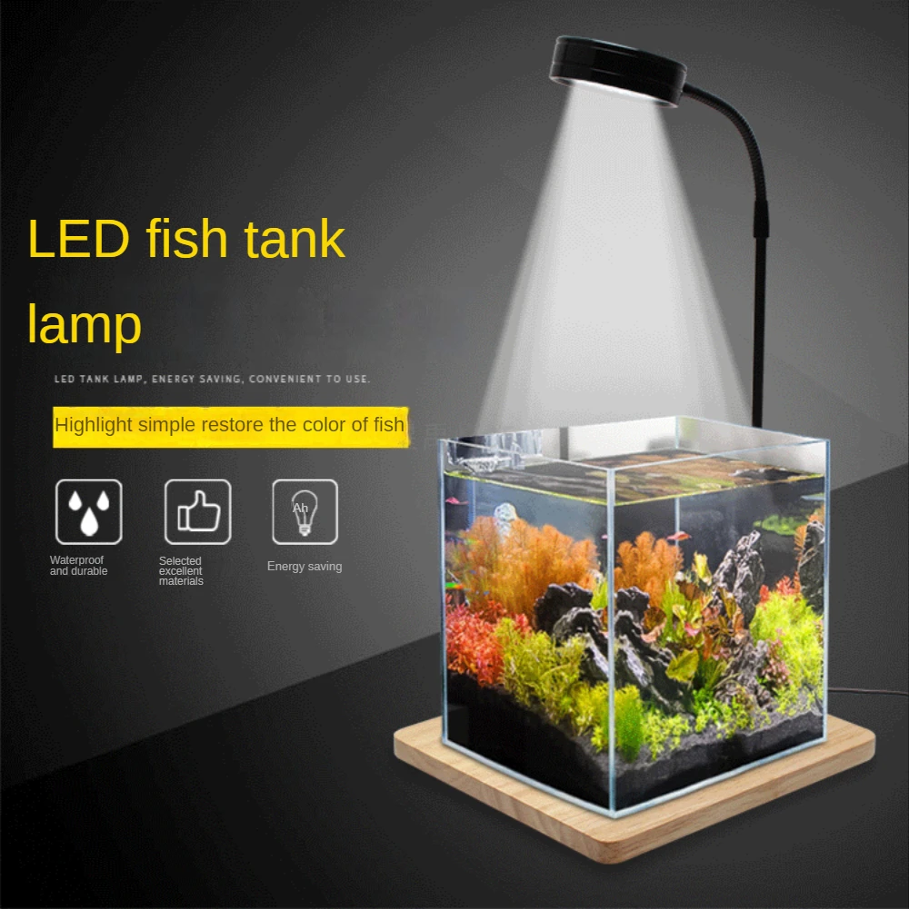 

Mini Fish Tank Light Small 9W LED Aquarium Light With Brackets For Micro Fish Tank,Nano Tank,FreshWater Plant Aquarium Lighting