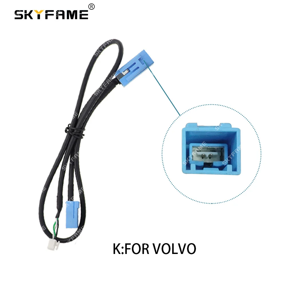 SKYFAME Car Android Original 4pin USB Converter Cable Adapter For Volvo XC60 S60 V60