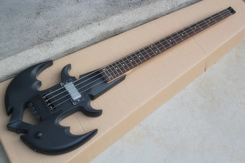 

Flyoung Ship Anchor Headless Alien 4-String Electric Bass Matte Black