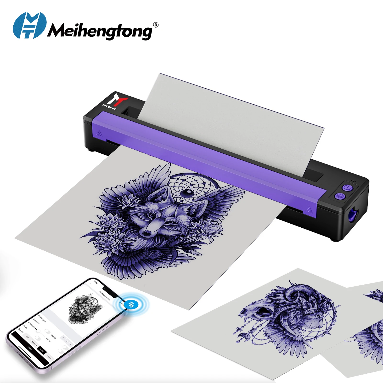 

Professional Tattoo Printer Transfer Machine Wireless Portable Tattoo Stencil Printer Thermal Tattoo Printer for Beginners