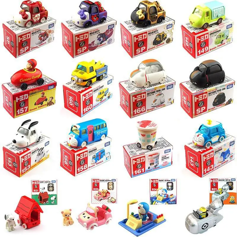 

TAKARA TOMY simulation Alloy Dream series car model Melody Hello Kitty Snoopy,toys for girls and boys,holiday gifts for children