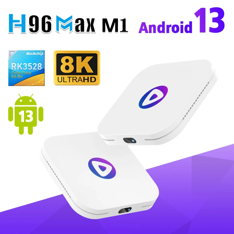 android 13 tv box H96 Max M1 hot set top box support 8k 4k  2.4G/5G  BT4.0 HD tv box