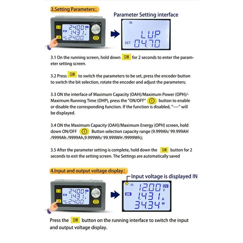 【a89z】-sk35h-conversor-dc-dc-boost-cc-cv-06-30v-4a-5v-6v-modulo-de-potencia
