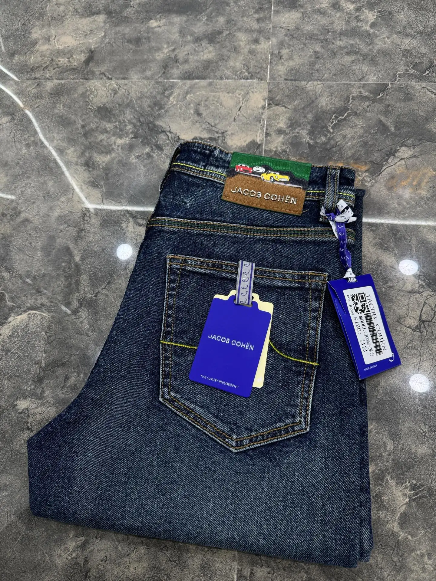 BLLIYOSS  2026 FW New Business Jeans Thin Cotton Men Embroidery straight-leg Outdoors Pants Old Money High-Quality SIZE 29- 40