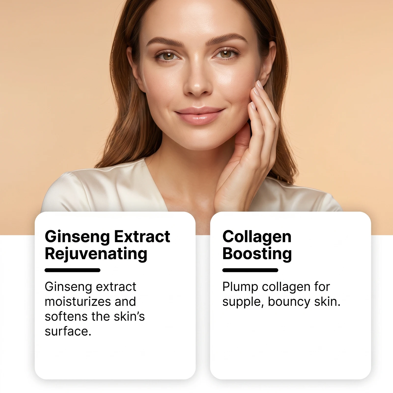 Ginseng Peptide Intensive Lifting Ampoule Anti-Aging Serum For Face With Collagen Peptide Complex Skin Tightening & Firming