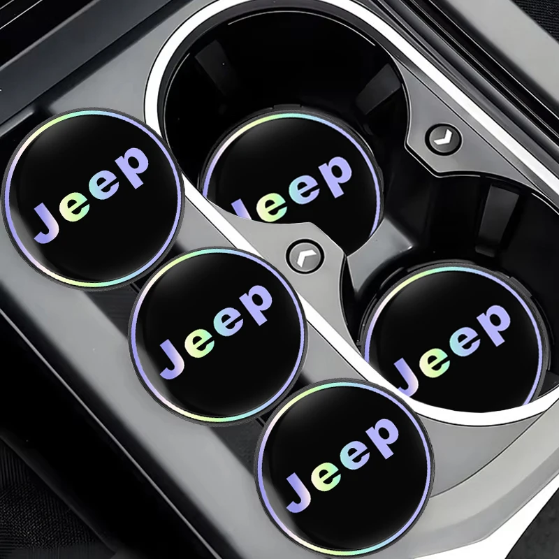 سيارة كأس الماء وسادة اللون التدرج كوستر الملحقات الداخلية ل Jeep Renegade Wagoneer المنتقم ريكون رانجلر JK المصارع Com