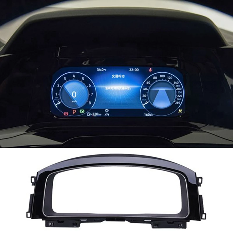 5GG 854 377 AAH Car Glossy Black LCD Meter Instrument Panel Frame Replacement For-VW Golf 7 MK7 2013-2017