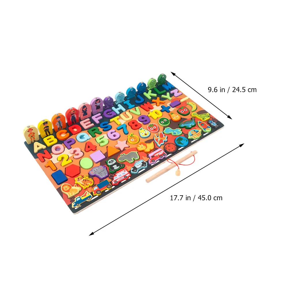1Set Children Early Education Wooden Puzzle Creative Puzzle Colorful Jigsaw Educational Plaything Cognitive Intelligence