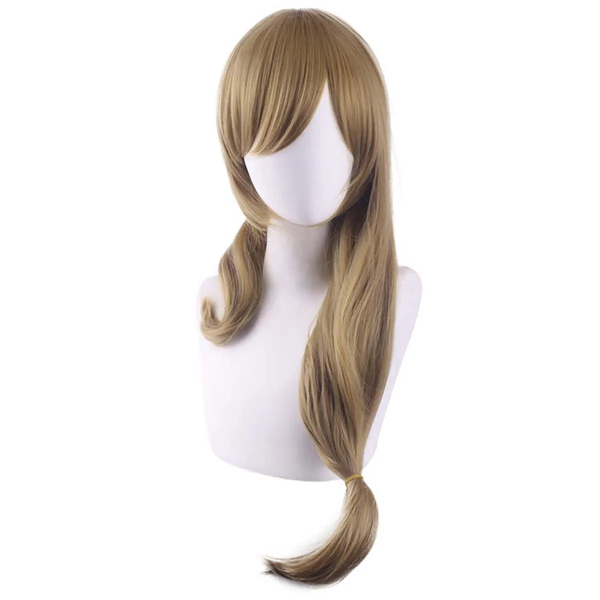 Women Genshin Impact Lisa Linen Wavy Heat Resistant Hair Wigs