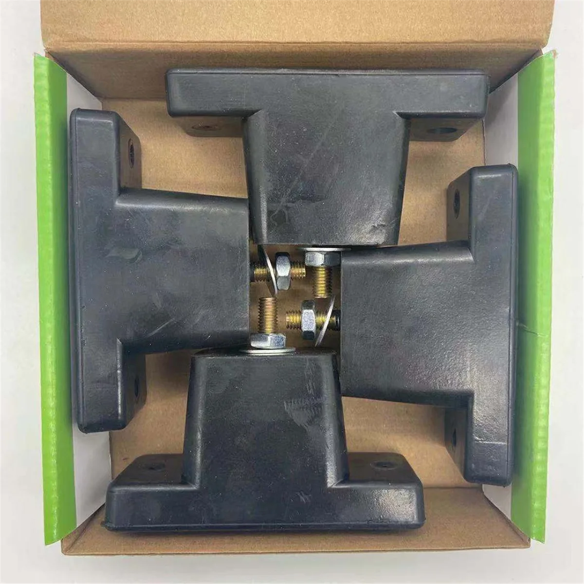 HEIßER 4er-Pack Kissen Klimaanlage Gummi Stoßdämpfende Anti-Vibration Isolator Pads Halterung Schwarz