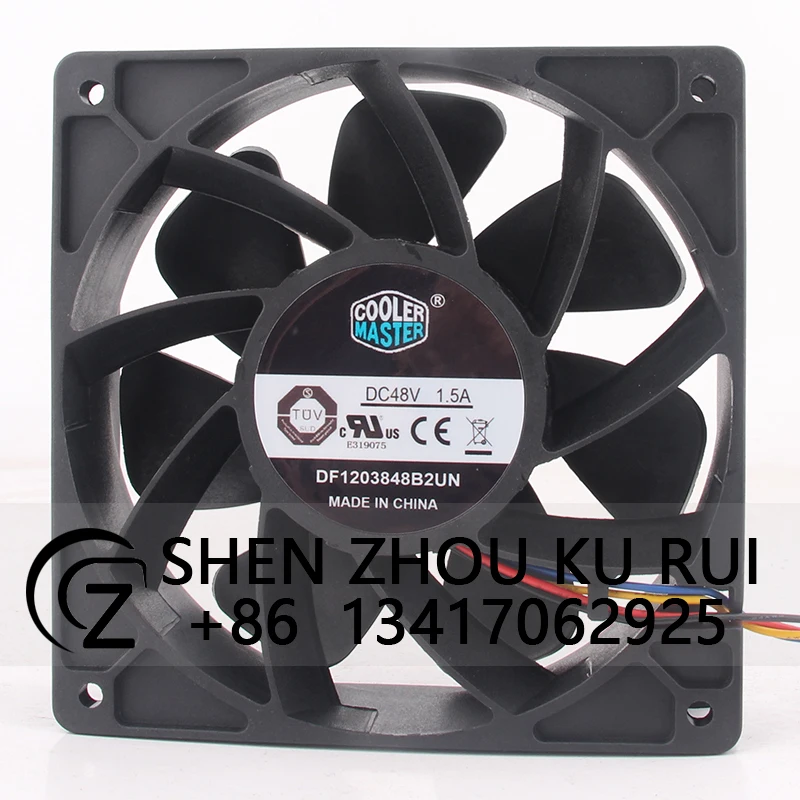 مروحة تبريد لـ Cooler Master DF1203848B2UN 120*120*38 مللي متر 48 فولت 1.5A 12038 مروحة تبريد