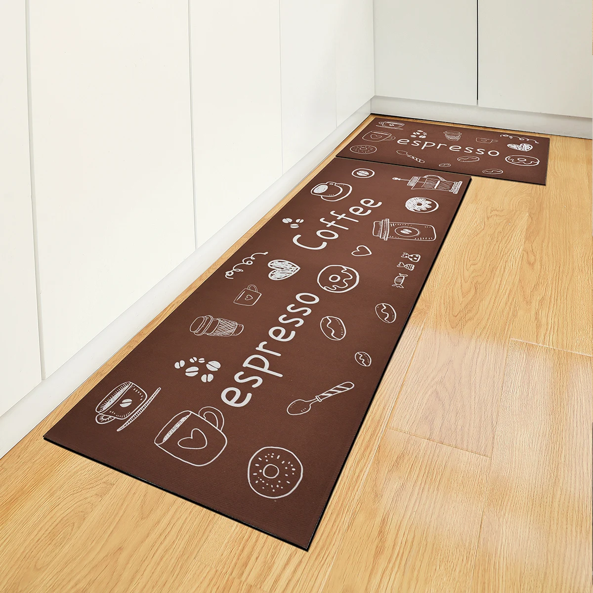 سجادة المطبخ، سطح مخملي، مجموعة سجادة القدم الممتصة للماء، سجادة أرضية للدخول إلى المنزل، سجادة باب للحمام، غير قابلة للانزلاق