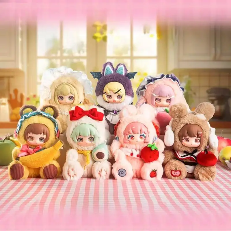 17-19 cm Simontoys Fruit Story Series Mystery Box Pvc Pluche Materiaal Schattige Pop Model Desktop Ornament Decoratie Collectie Geschenken