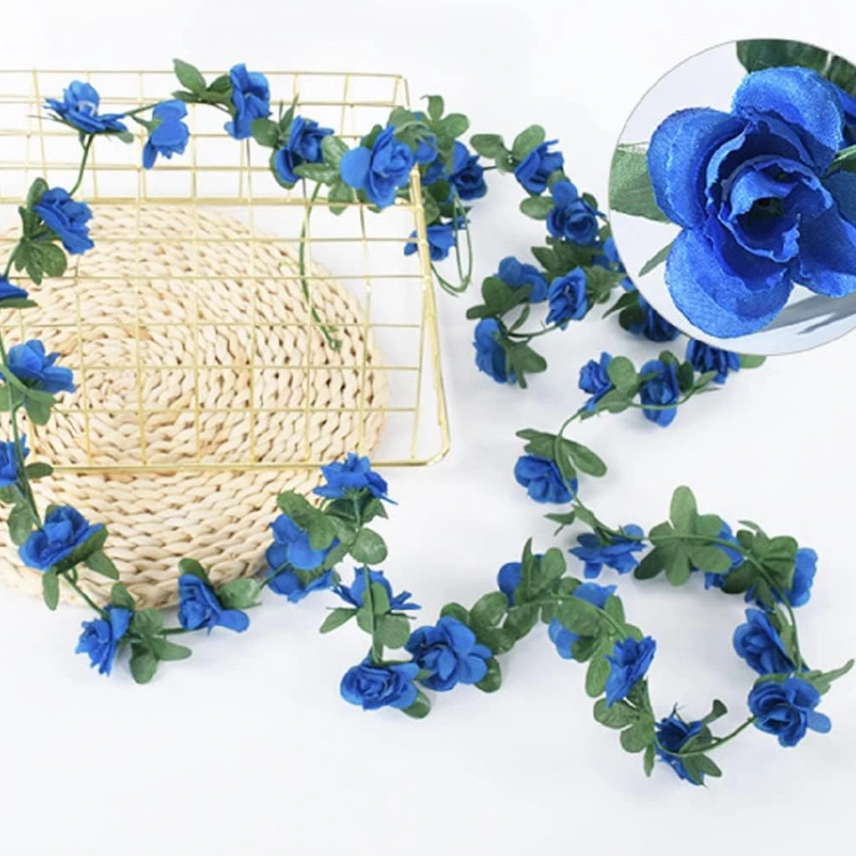 250CM Kunstmatige Roze Bloemen voor Bruiloft Thuis Kamer Decoratie Lente Herfst Tuin Boog Kerst Rotan DIY Nep Planten Wijnstok - afbeelding 1