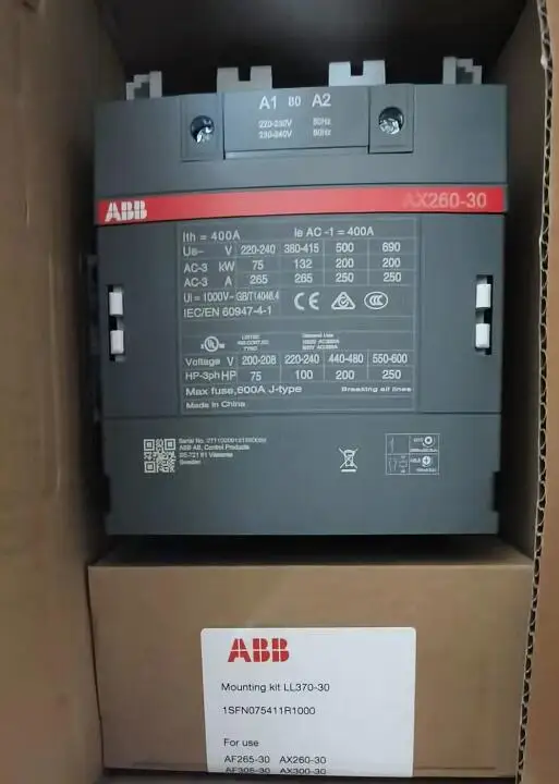 Original ABB AC Contactor AX260-30-11-80 AC220V