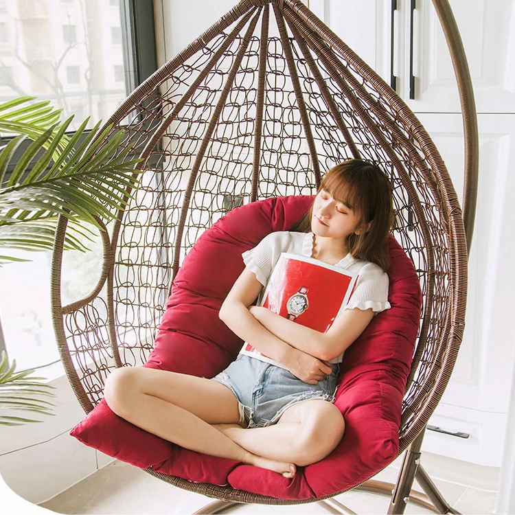 Hammock Chair Egg Cushion Garden Outdoor Swing Seat Cushion Hanging Chair Backrest Pillow Swing Cushion Hanging Mattress