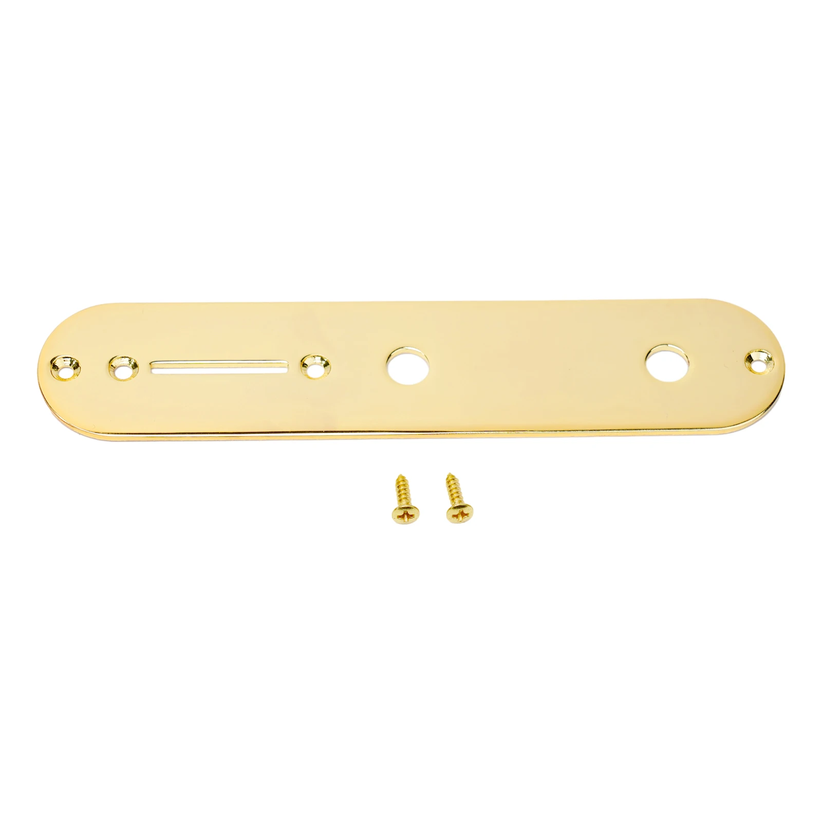 Premium Chrome Black Gold Control Plate for Tele Style Guitars  Easy to Install  Provides Excellent Protection for Pots