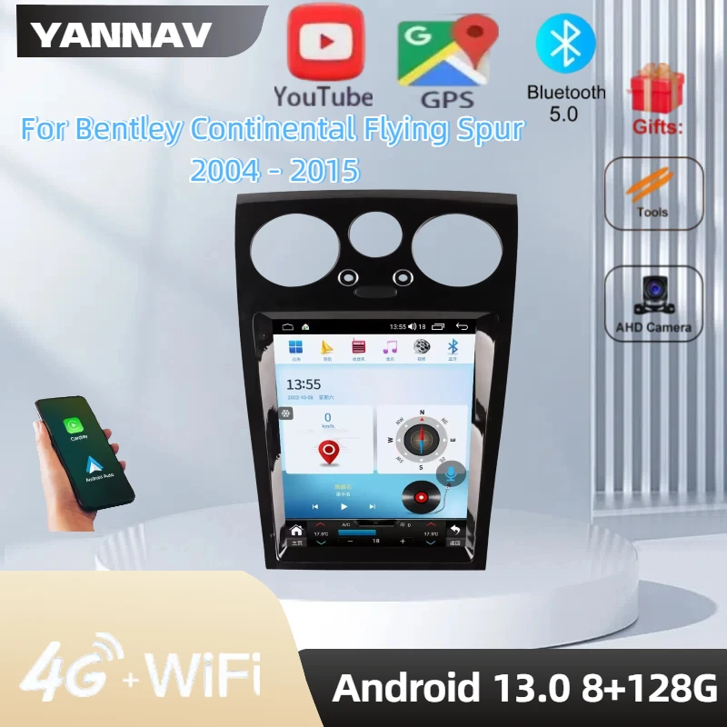 Android15 For Bentley Continental Flying Spur 2004 - 2015 Car Radio Stereo Autoradio   Multimedia Player Gps Navi