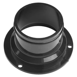50/160/250mm Exhaust Pipe Straight Pipe ABS Air Outlet Duct Connectors Straight Pipe Flange Connector Ventilation Ducting