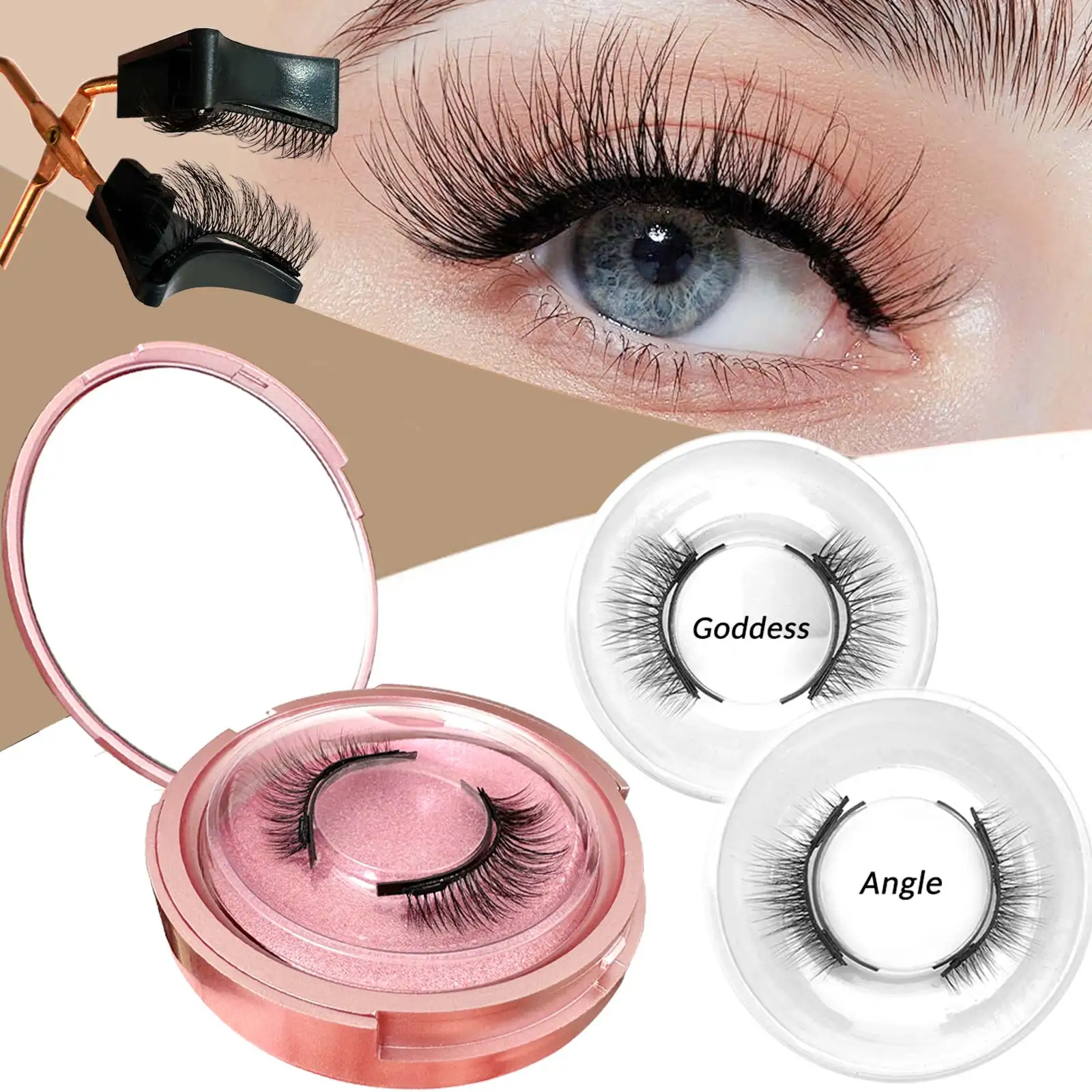 Quantum Magnetic Eyelashes Soft Magnetic Lashes Natural Lazy Lashes Glue Free Eyelash Extensions