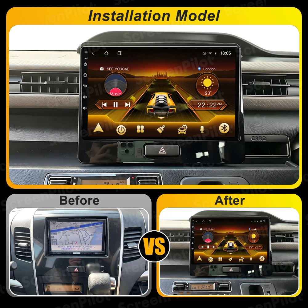 For SUZUKI WAGON R 2010 - 2018 Android 16 Car Radio 2 din Multimedia Video Player Stereo Head Unit Carplay Wifi 4G 8 Core RDS