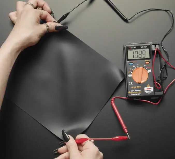 5464 ورقة مطاطية موصلة / مستشعر مطاطي - 200 مم × 200 مم × 0.5 مم #1