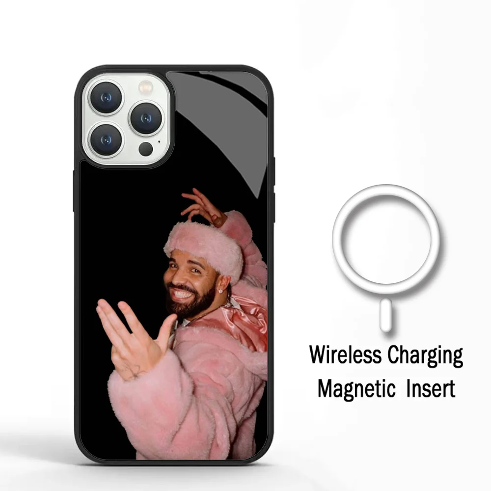 Rapper D-Drake Phone Case For IPhone 11 12 13 14 15 Plus Pro Max Mirror Acrylic Cover For Magsafe