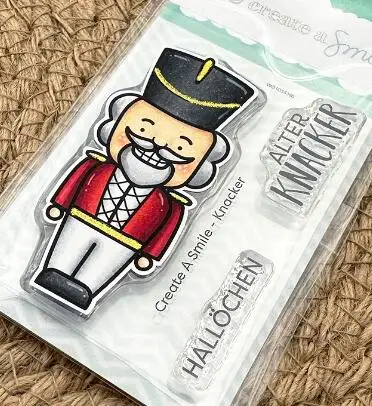 Niemiecki świąteczny przezroczysty stempel do samodzielnego scrapbookingu Tworzenie kartek A5104