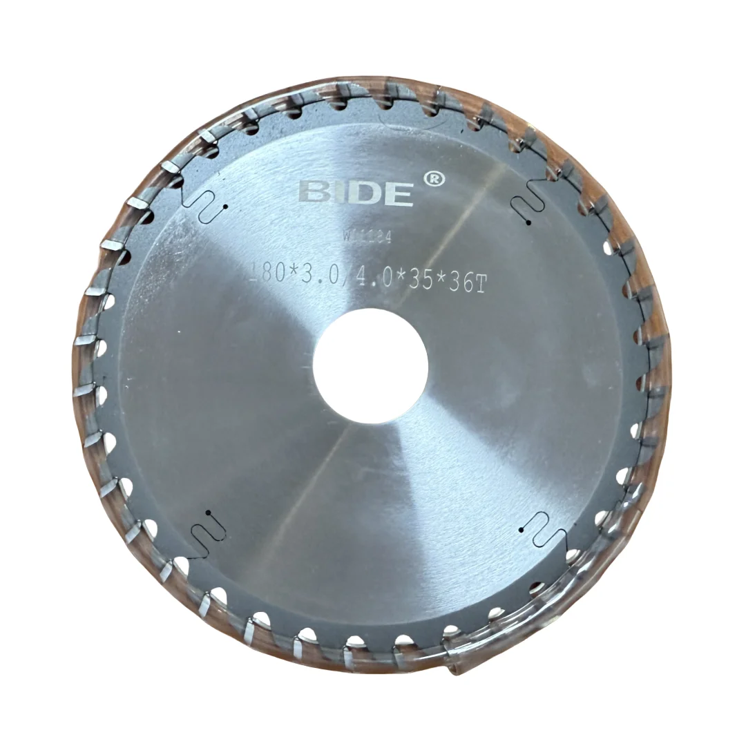 

D180 multi thickness slotted saw, thickened alloy density board, durable and silent saw blade tool