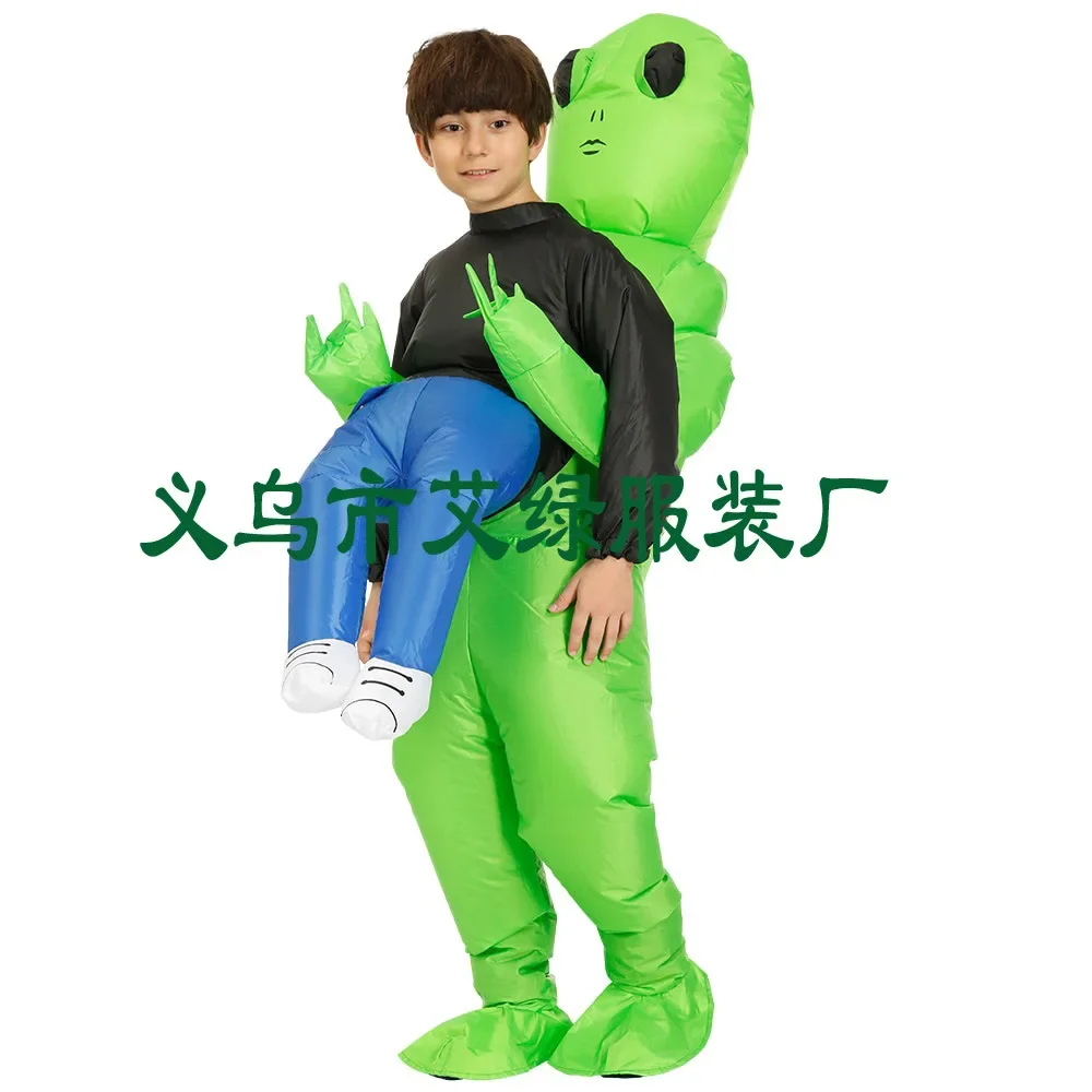 2025 حدث حفلة الهالوين في الهواء الطلق مضحك فريق بناء عرض الحفلات الغريبة نفخ البدلة أزياء المهرجان