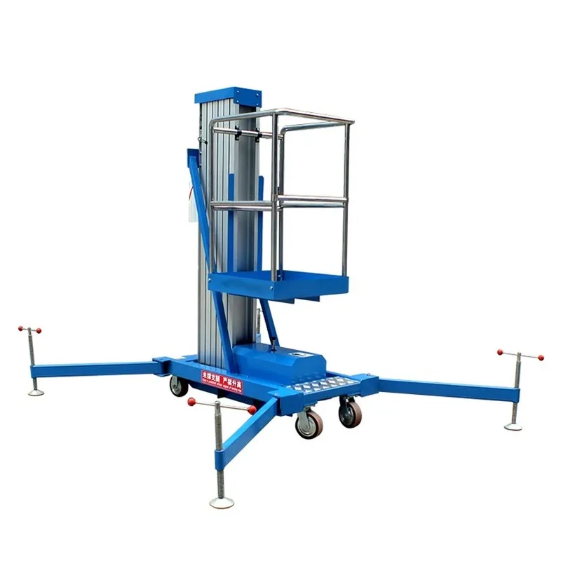 YUGONG Mobile Electronic Hydraulic Scissor Lift Platform Double Scissor Car Lift Fire Ladder