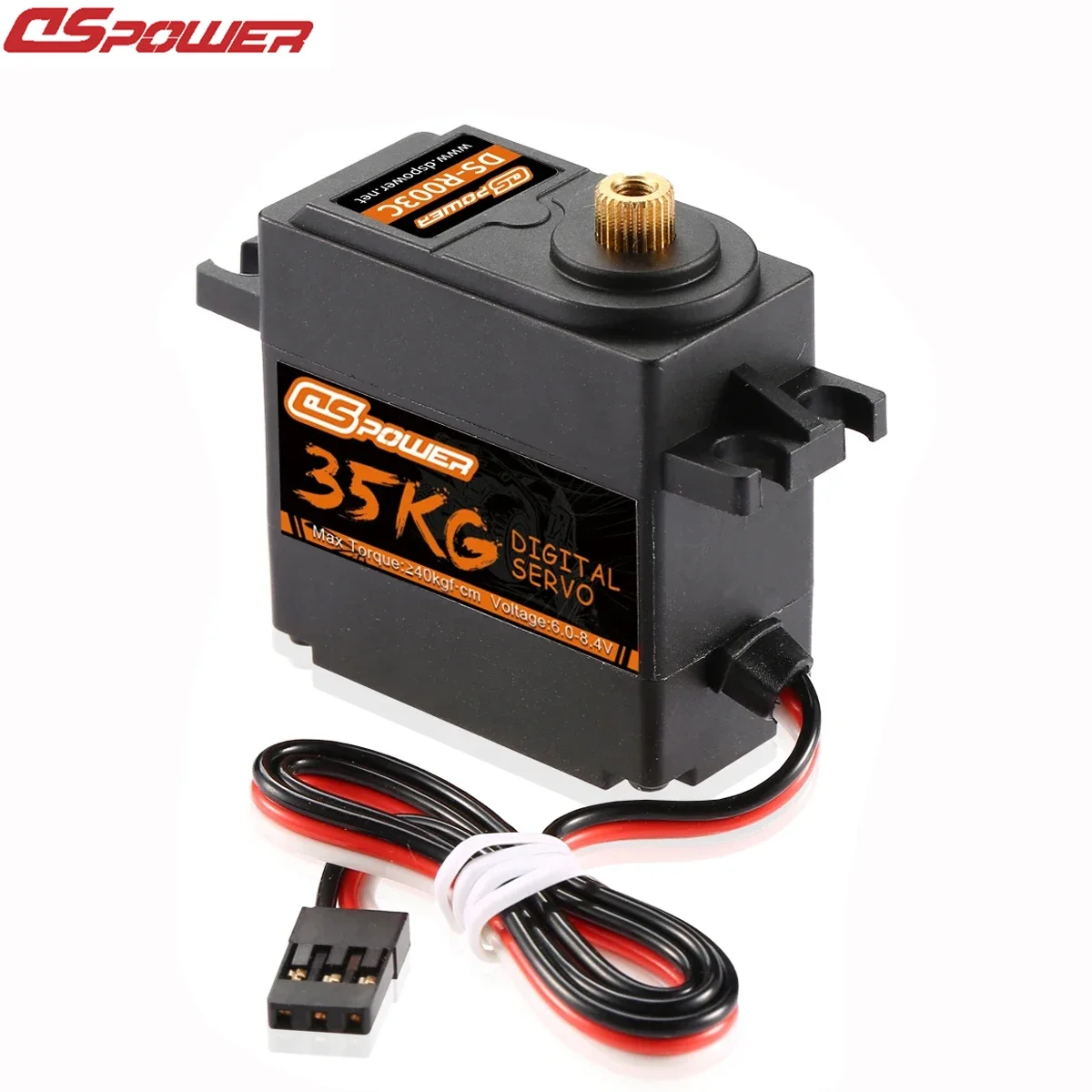 DSpower 35KG 180/300 Graden Metal Gear Waterdichte Digitale Servo voor 1/8 1/10 RC Auto Crawler Vliegtuig robot Boot TRX4 TRX6 Scx10 Deel