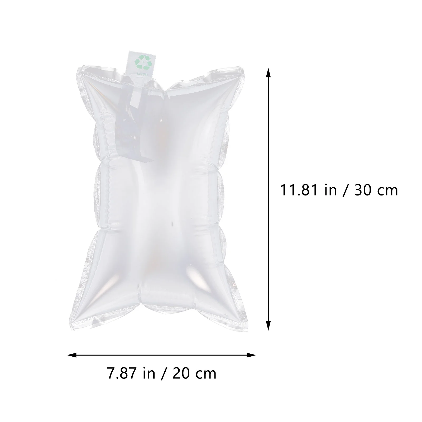 Bolsa de relleno de bolsa transparente, embalaje de burbujas de aire anticolisión, almohada de viaje, 30 Uds.