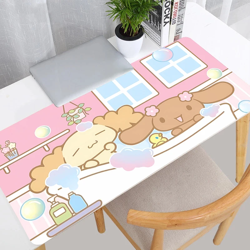 Mouse Pad Cinnamoroll E-sports Anime Gamer Computer HD Mousepad Kawaii Gaming Accessories Tablet Varmilo Keyboard Pad Mausepad