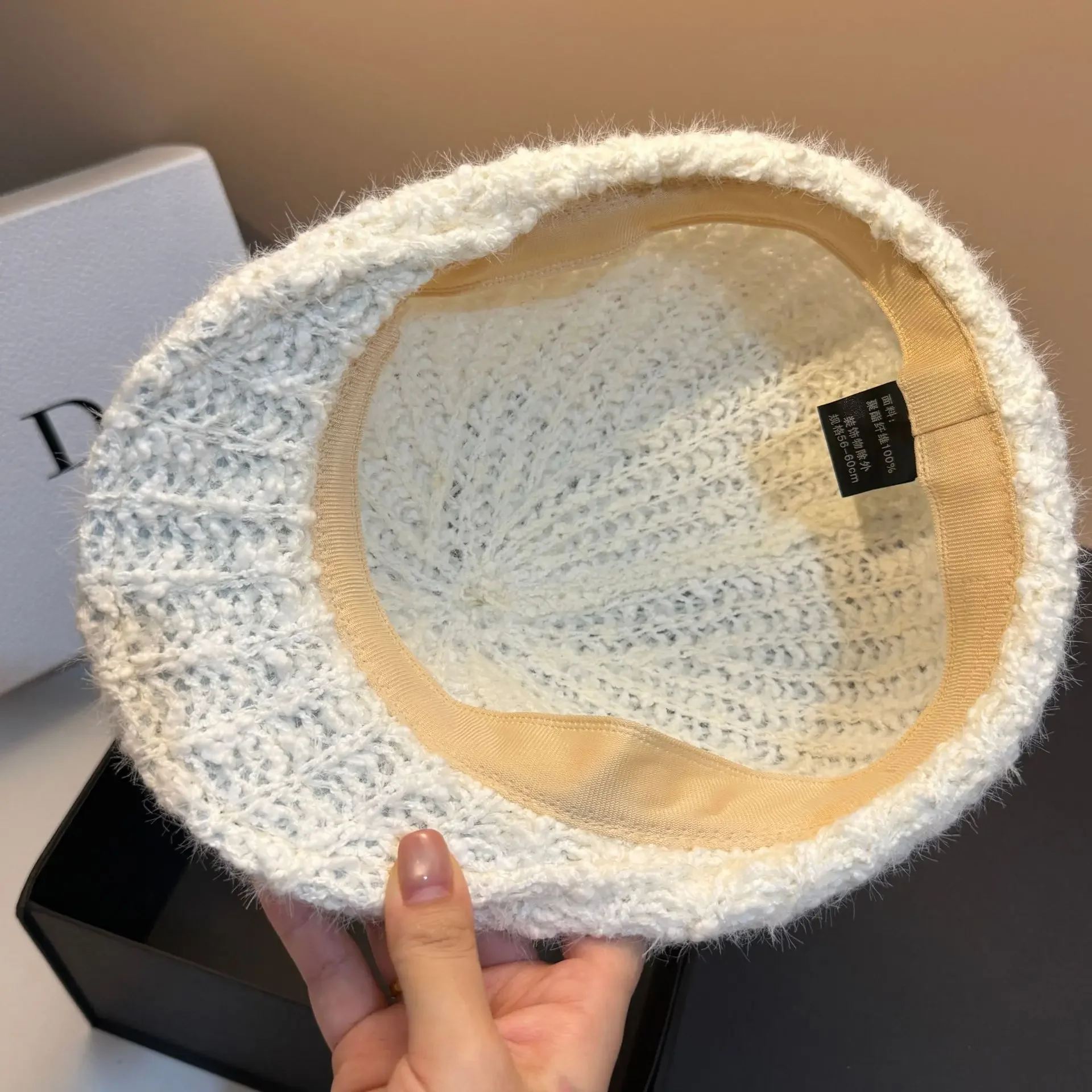 ​ ​ Unisexowa czapka z tweedu na szydełku, modna zimowa czapka dla młodzieży, stylowa retro czapka baseballowa, ciepła i oddychająca czapka beanie dla kobiet i mężczyzn. ​