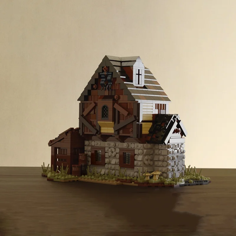 2242 stücke MOC Benutzerdefinierte Mittelalterlichen Haus PDF Castleed Modell Bausteine Spielzeug Architektur Weihnachten Geschenke DIY Kreative Idee Ziegel