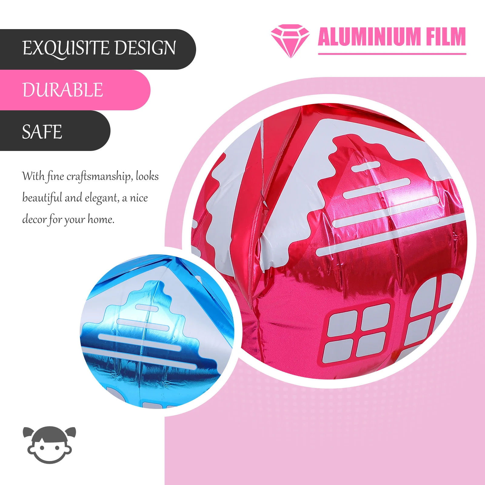 

2 pcs Hot Air Balloon Aluminum Foil Durable Party Decor For Photo Background Home Decoration Balloons Decor Party Balloons