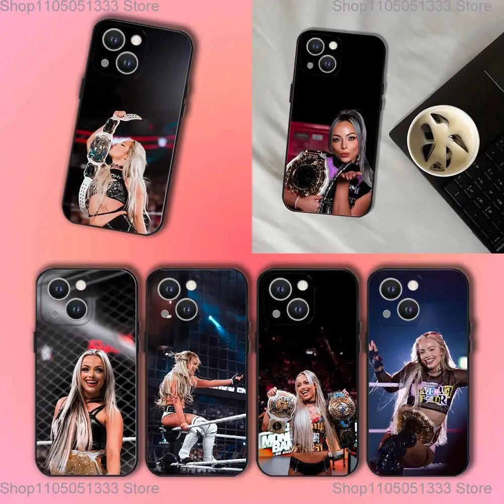 

L-Liv Morgan Phone Case For iPhone 17,16,15,14,13,12,11,Pro,XS,Max,XR,Plus,E,SE4,Mini Black Soft Cover