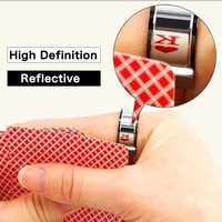 European Poker Magic Mirror Ring, High-Reflective Titanium Steel Band, Stainless Steel Card Trick Accessory