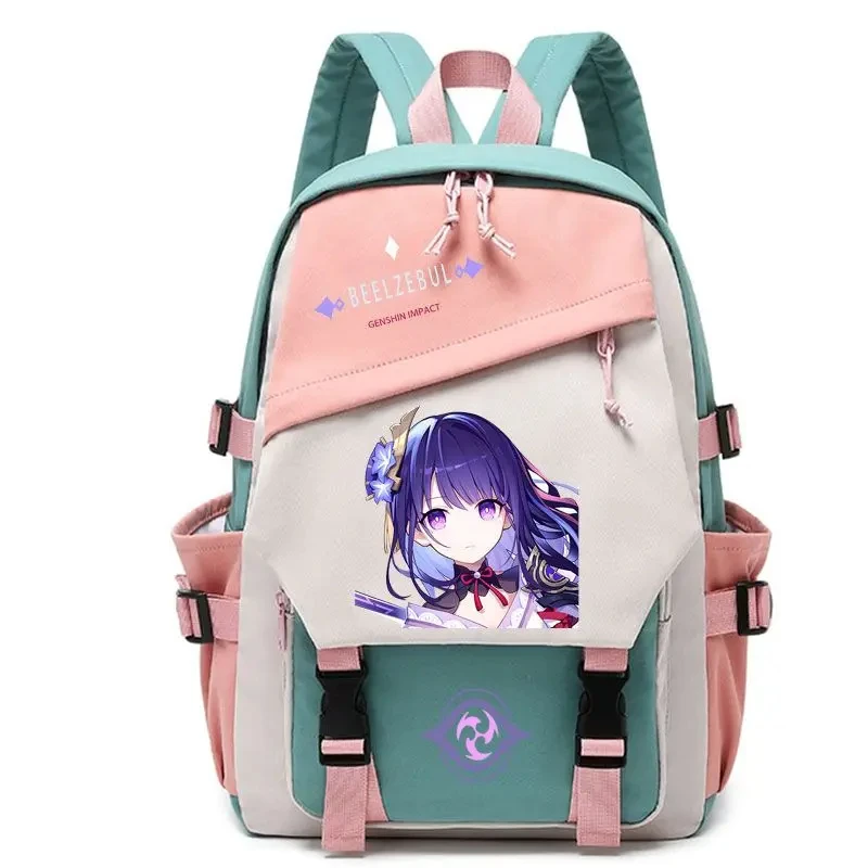 Xiao Genshin Impact Anime Cosplay Students School Bag Backpack Beelzebul Ayaka Bookbag Travel Rucksack Outdoor Boys Girls Gifts