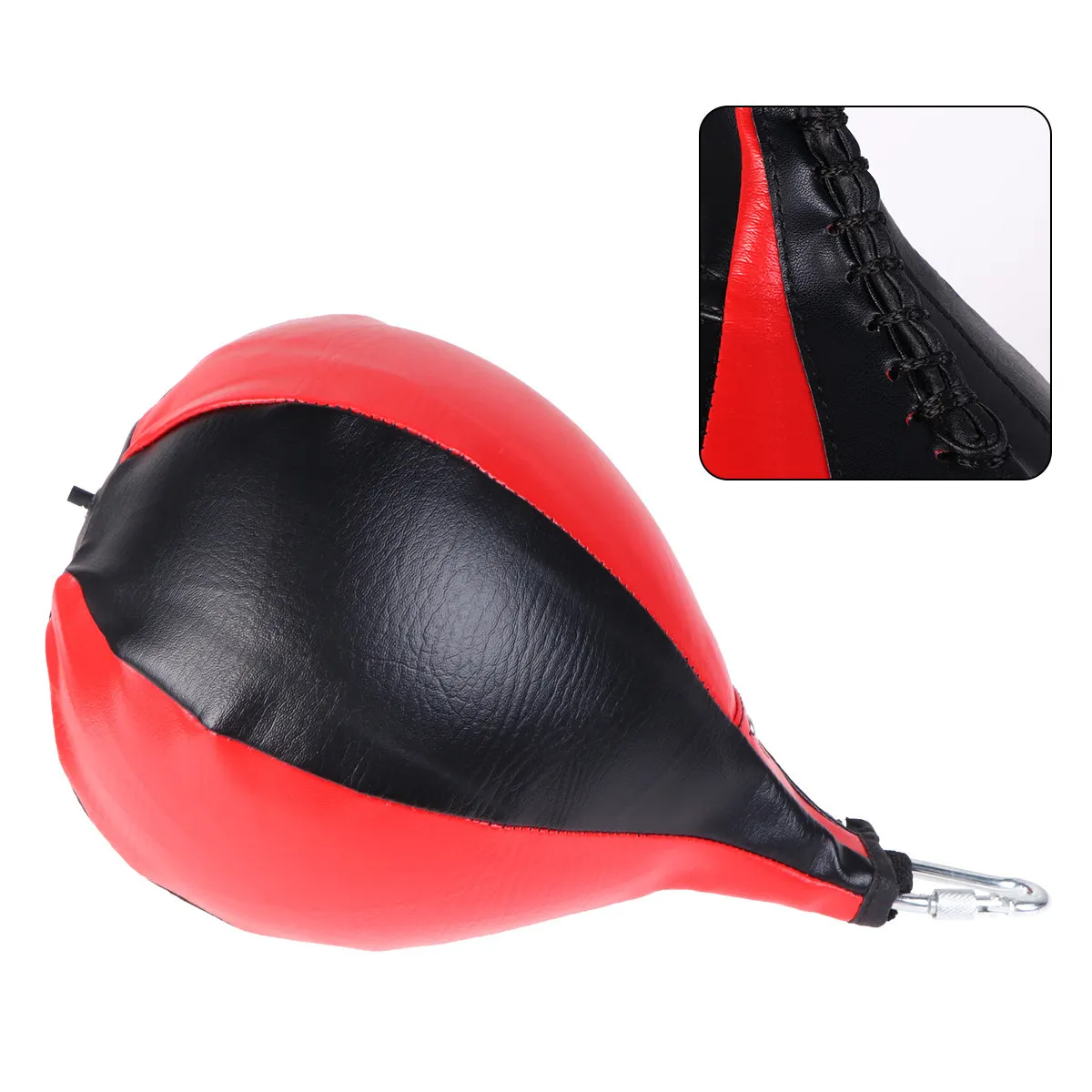 1Pcs Pear Shape Speed Ball for Boxing Training PU Punching Bag Adjustable Height Agility Reflex Drill for Fighters