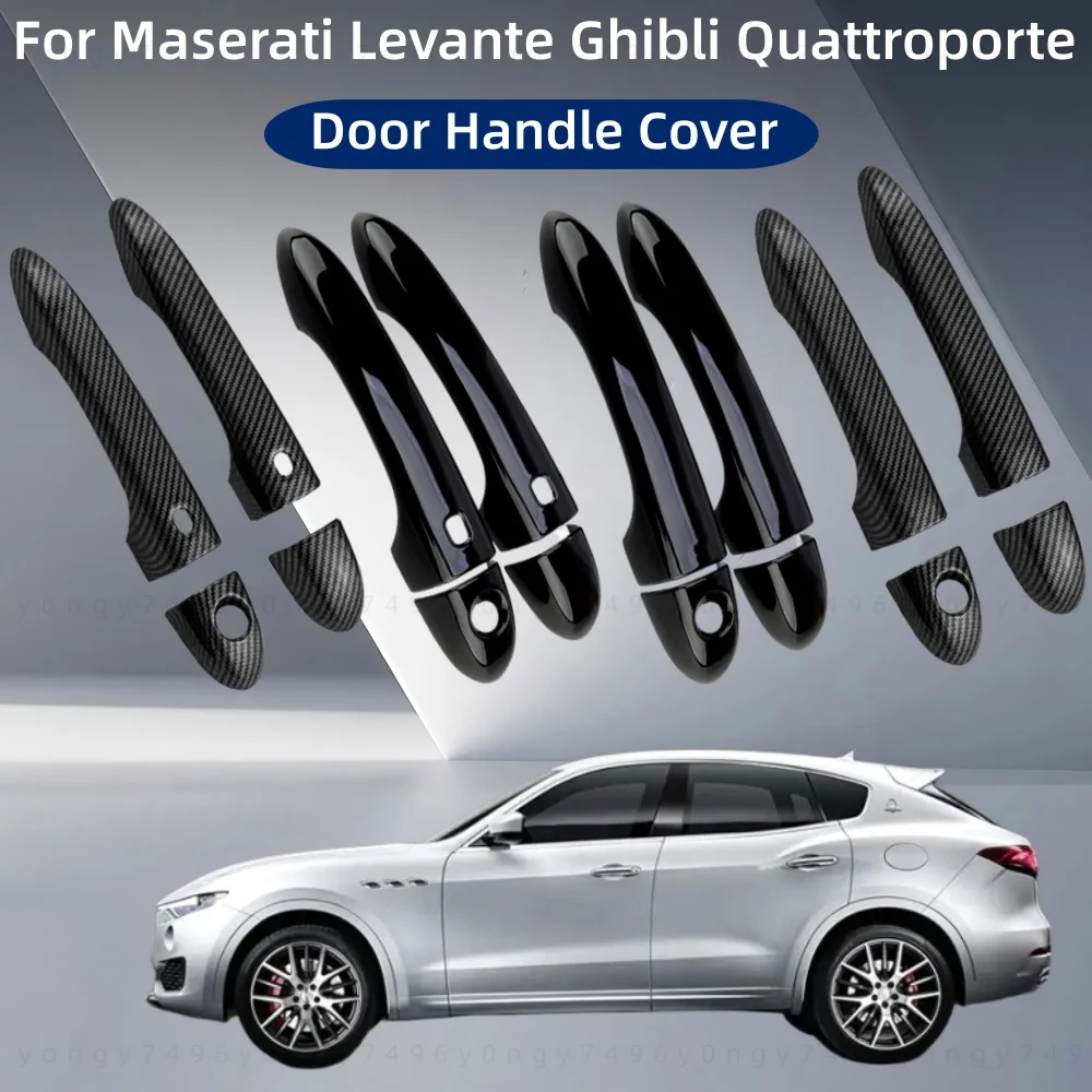

Car Upgrade Accessories Car Accessory Door Handle Cover Trim Paste Style For 2 Door Maserati Levante Ghibli Quattroporte